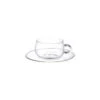 UNITEA Cup & Saucer 230ml Glass -Kinto Europe 8330