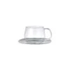UNITEA Cup & Saucer 350ml Stainless Steel 3 UNITEA Cup & Saucer 350ml Stainless Steel -Kinto Europe 8338
